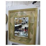 HANDPAINTED BEVELED WALL MIRROR