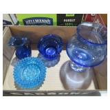 VTG BLUE GLASS COLLECTION