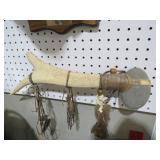 20" L ANTLER HANDLE STONE AXE