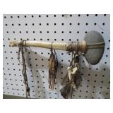 12" L BONE HANDLE STONE AXE