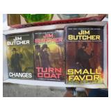 (3)JIM BUTCHER HARD COVER BOOKS