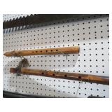 (2) VTG WOOD FLUTES - HANDMADE