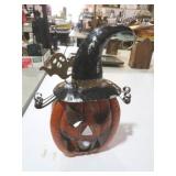 METAL PUMPKIN DECOR PIECE