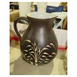 CERAMIC ETCHED POTTERY PITCHER
