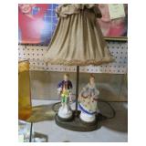 AS FOUND OLD FIGURAL LAMP