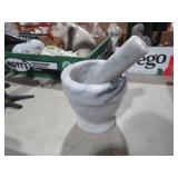 MARBLE MORTAR/PESTLE