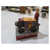 CAST IRON STAGE COACH BANK