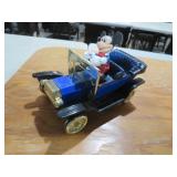 MICKEY MOUSE IN A CLASSIC CAR FIGURINE