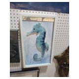FRAMED 3D SEAHORSE PC.