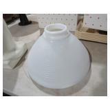 VIN MILK GLASS GLOBE FIXTURE