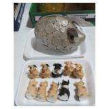 COLLECTION OF PIG BANK AND MINI PIGS
