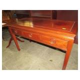 CHERRY FINISH ORIENTAL 3 DWR DESK/TABLE