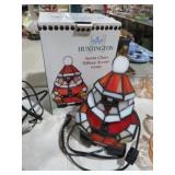 HUNTINGTON SANTA CLAUS TIFFANY ACCENT LAMP