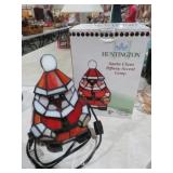 HUNTINGTON SANTA CLAUS TIFFANY ACCENT LAMP