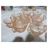 (8) PINK DEPRESSION PUNCH CUPS