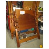 CHERRY POSTER TWIN SZ BED W/ RAILS