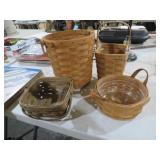 4 LONGABERGER BASKETS