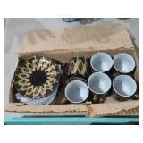 YAMASEN VINTAGE 12 PC. GOLD PLATED CHINA SET