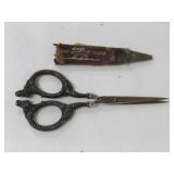 STERLING 925 VICTORIAN SCISSORS, GERMANY ANTIQUE