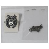 STERLING 925 & FILLED WW2 MARKSMAN PIN