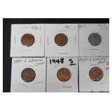 (6) LINCOLN WHEAT BACK PENNIES