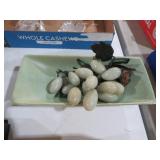 VTG McCOY PLANTER W/ CERAMIC GRAPES