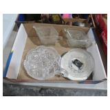 COLL. VTG GLASSWARE,SUGAR CREAMER & MISC