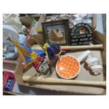 COLL. WOOD BATS, NEEDLEPOINT & MISC