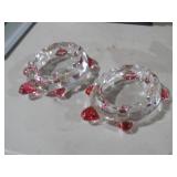 2 VINTAGE WESTMORELAND TURTLE ASHTRAYS
