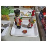 SANTA FIGURINES & SUNBEAM MONEY CLIP