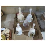COLLECTION VTG CERAMIC HANDPAINTED BELLS