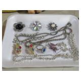 COLL. VTG RHINESTONE ESTATE JEWELRY