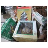 COLL OF VINTAGE TREE TOPPERS, LIGHTS