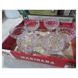 COLL OF FOSTORIA  AMERICAN CUBIST SHERBERT GLASSES