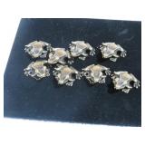 COLLECTION OF BRASS MINI FROGS