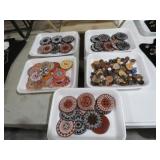 5 TRAYS OF BUTTONS