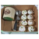 ADV CROCK, ICE CREAM SCOOP & CUPCAKE ORNAMENTS