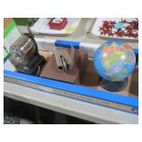 GLOBE, PENCIL SHARPEN & NOTARY STAMP