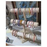 COLL OF BRACELETS WITH A 3 TIERED DISPLAY STAND