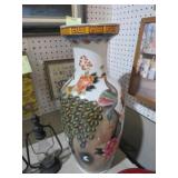 ASIAN PEACOCK VASE
