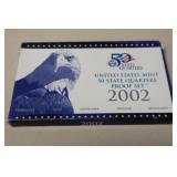 2002 US MINT 50 STATE QUARTERS PROOF SET