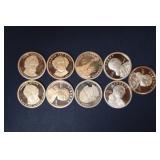 (9) PRESIDENTIAL & SACAGAWEA DOLLARS
