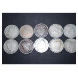 (10) MISC DATE V NICKELS