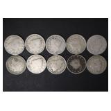 (10) MISC DATE V NICKELS