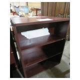 CHERRY FINISH ADJ. SHELF BOOKCASE