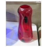 VINTAGE BLENKO RUBY RED ART GLASS VASE