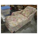FLORAL CHAISE LOUNGE W/ PILLOWS