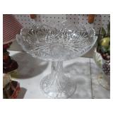 TOWLE LEADED CRYSTAL PEDESTAL COMPOTE