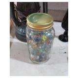 JAR VINTAGE MARBLES