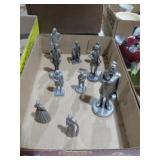COLL. PEWTER  FIGURE PIECES